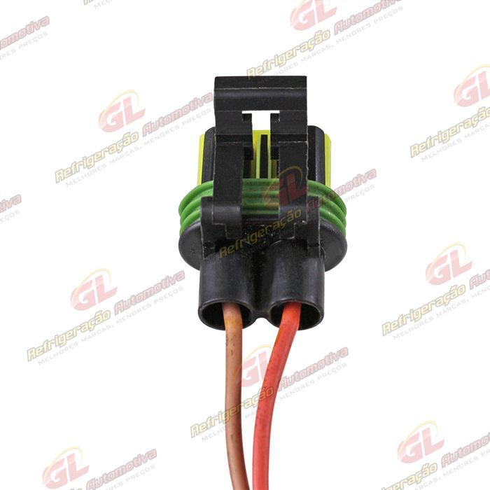 Chicote Conector 2 Vias Eletroventilador Resistência Fiat Palio/ Ford Ecosport/ Fiesta/ Chevrolet Celta/ Corsa/ Volkswagen Gol G5/G6/ G7 / Fox/ Polo — foto 5