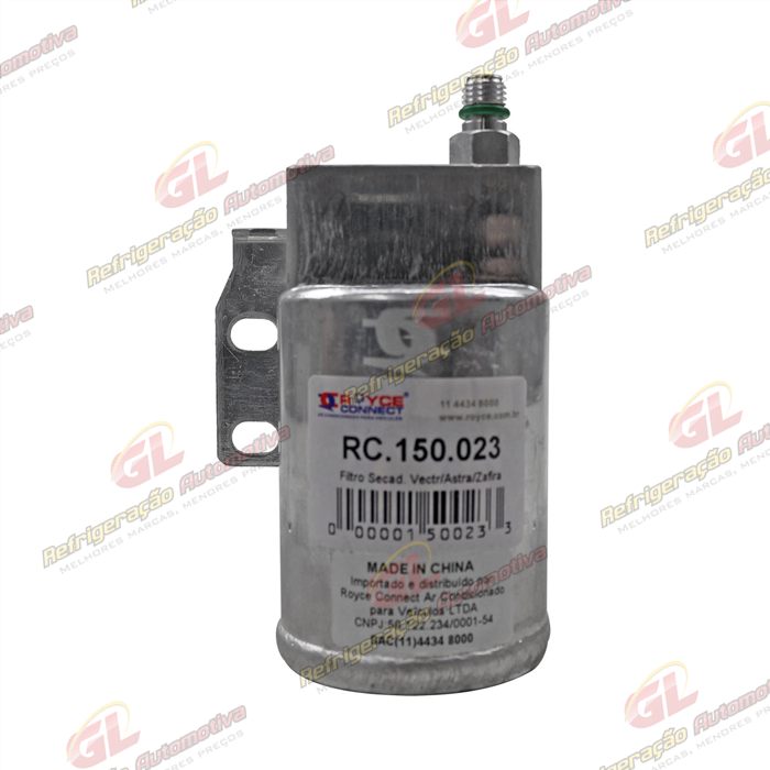 Filtro Secador Chevrolet Vectra/Zafira 2006 Até 2008/ Astra 1999 Até 2008 R134a OEM: 9117400