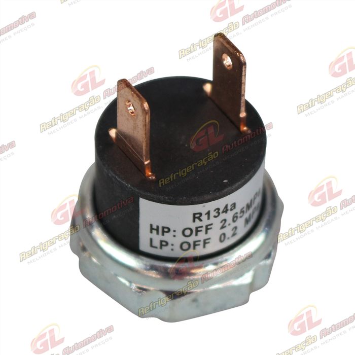 Pressostato Universal de Baixa R12 Macho HP: OFF 2.65 MPA / LP: OFF 0.2 MPA — foto 2