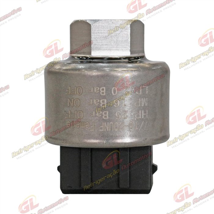 Pressostato Alta Chevrolet Vectra 1995 Até 1996/ Astra 1995 Até 1996/ Calibra 1994 Até 1995/ Máquina Terex R134a OEM: 90414997/ Máquina Case OEM: 84233818 — foto 3