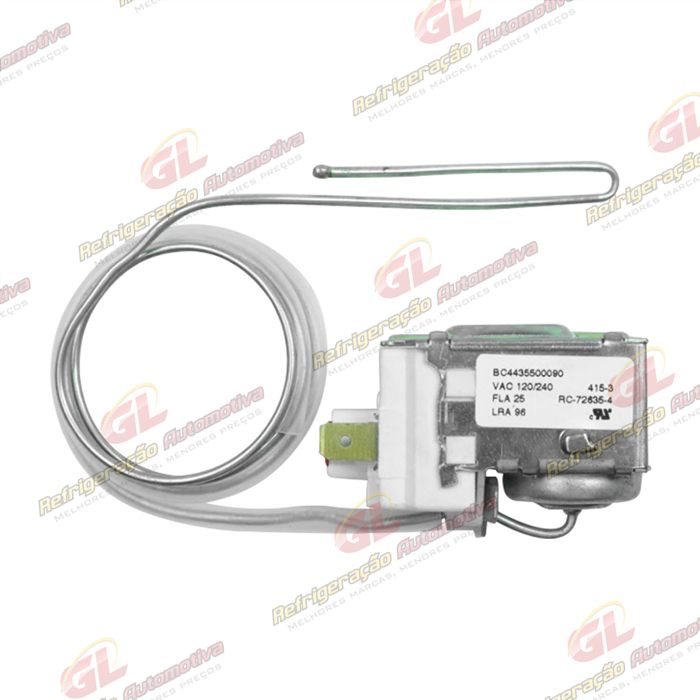 Termostato Automático Blindado Robertshaw Volkswagen Gol/ Parati/ Saveiro 1996> Capilar 600mm OEM: 377959281A