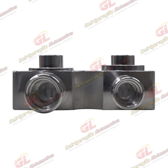 Válvula Conector s/ Válvula de Serviço Compressor Harrison/ Delphi CVC Chevrolet Corsa/ Vectra/ S10 2.4 e 2.8 Diesel - Alumínio — foto 4