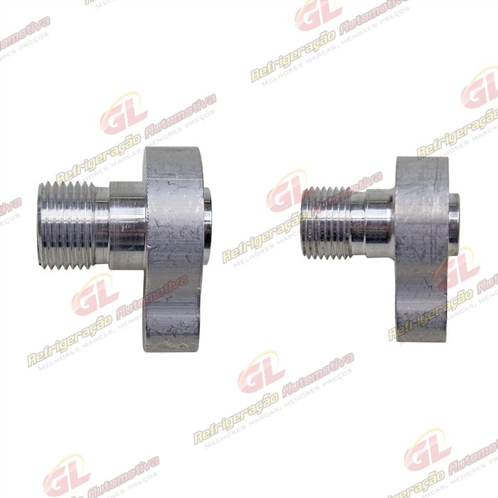 Conector Adaptador para Compressor 7H15 RC.600.053 Caminhão Volvo - Alumínio — foto 2