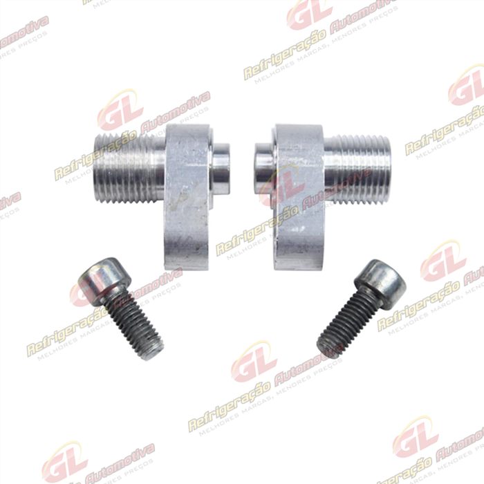 Conector Adaptador para Condensador 650.208 Ford F250/F350/F4000 Saida 8mm Alumínio - Pacote Com 2 Pçs — foto 2