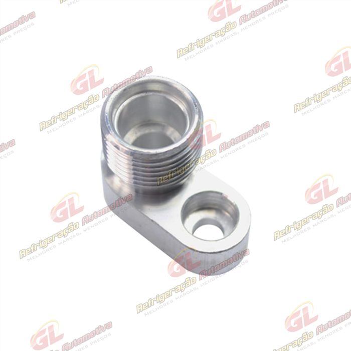 Conector Entrada/Saida Condensador Volkswagen Gol G4 10mm x 10mm - Alumínio — foto 3