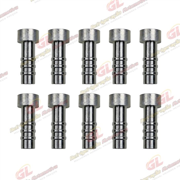 Conexão Salva Vida 10mm Aluminio Encaixe Interno Pacote Com 10 Pçs
