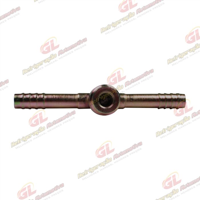 Emenda 06mm Aço c/ Válvula de Serviço R134a s/ Clip — foto 2
