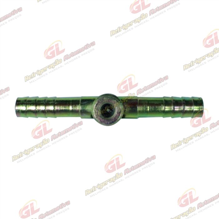 Emenda 08mm Aço c/ Válvula de Serviço R134a s/ Clip — foto 2