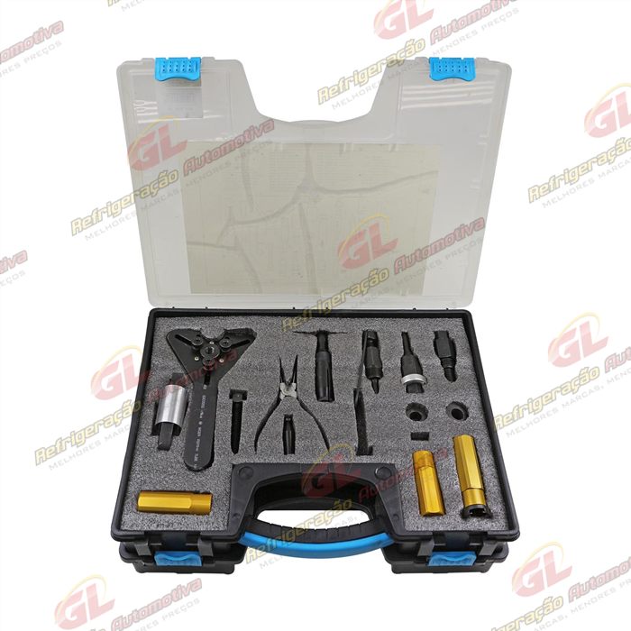 Caixa Ferramenta Saca e Instala Selo e Polia para Compressor Harrison Denso 6P148 York Sanden 507/508/510 — foto 2
