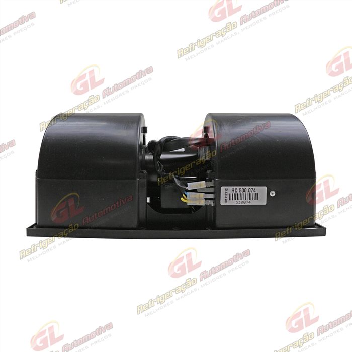 Ventilador Universal com Caracol 2 Eixos 3 Velocidades Turbina 114mm 12 Volts - OEM: 32729820/ 32730010