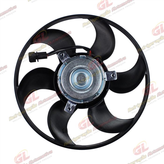 Eletroventilador do Radiador Volkswagen Gol G3 1.0 Turbo 1.6/ 1.8/ 2.0 1999> c/ Ar Condicionado 320mm - 12 Volts — foto 2