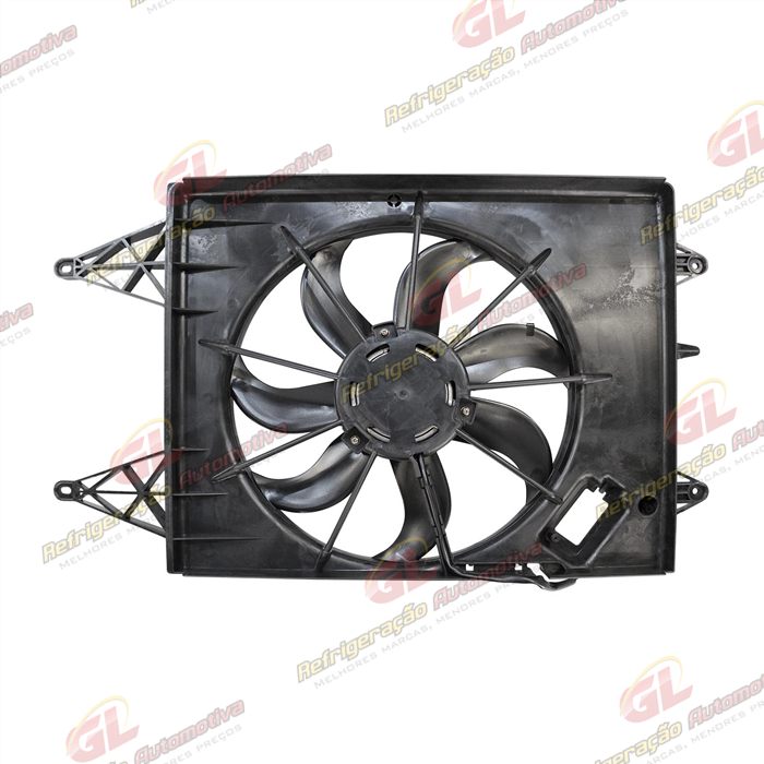 Eletroventilador do Radiador Volkswagen Polo/ Gol G5/ Saveiro G5/ Voyage/ Fox 3 Pinos Todos 2007> Importado - 12 Volts — foto 4