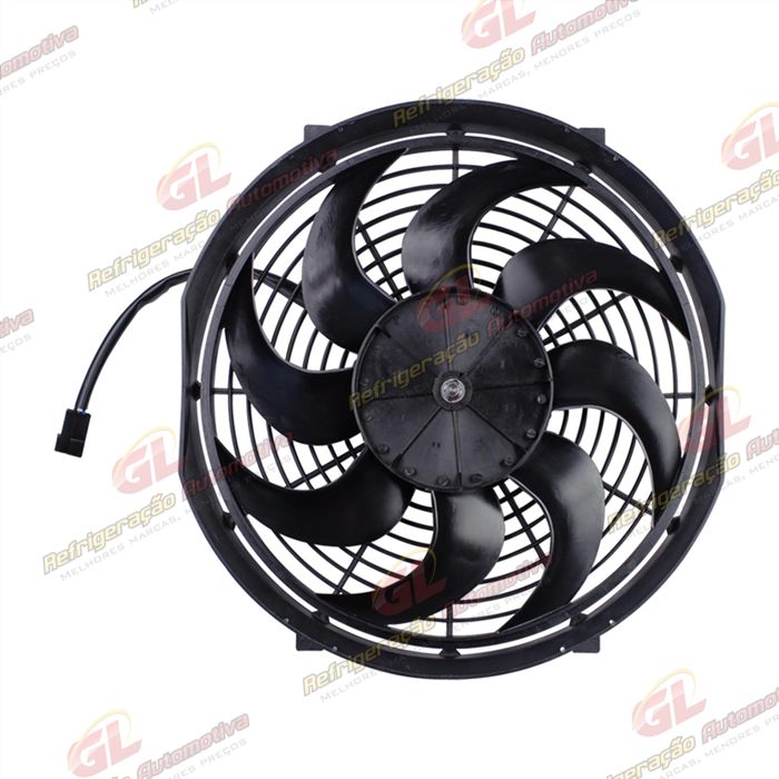 Eletroventilador Unipoint Universal Aspirante 14 Polegadas Pás em S - 12 Volts — foto 2