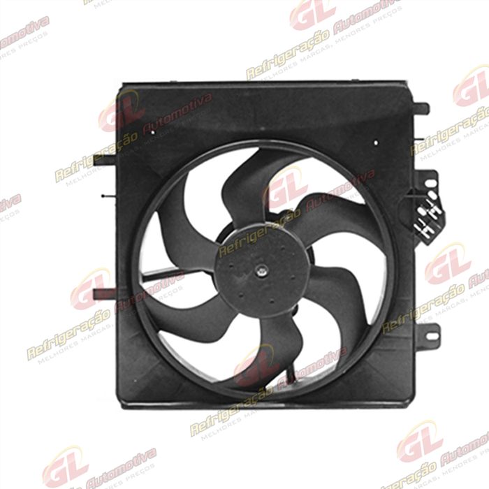 Eletroventilador do Radiador / Condensador Com Defletor Citroen C3 1.4/1.6 2003 Até 2007 Eletrônico Todos - 12 Volts OEM: 1253H3 — foto 2
