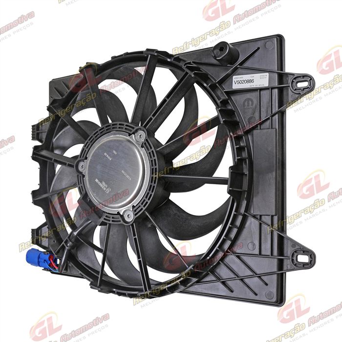 Eletroventilador do Radiador c/ Defletor Fiat Uno 1.0 Câmbio Manual 2017> - 12 Volts OEM: 565655346 — foto 2
