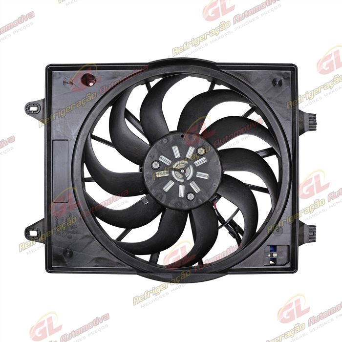 Eletroventilador do Radiador c/ Defletor Fiat Uno 1.0 Câmbio Manual 2017> - 12 Volts OEM: 565655346 — foto 4