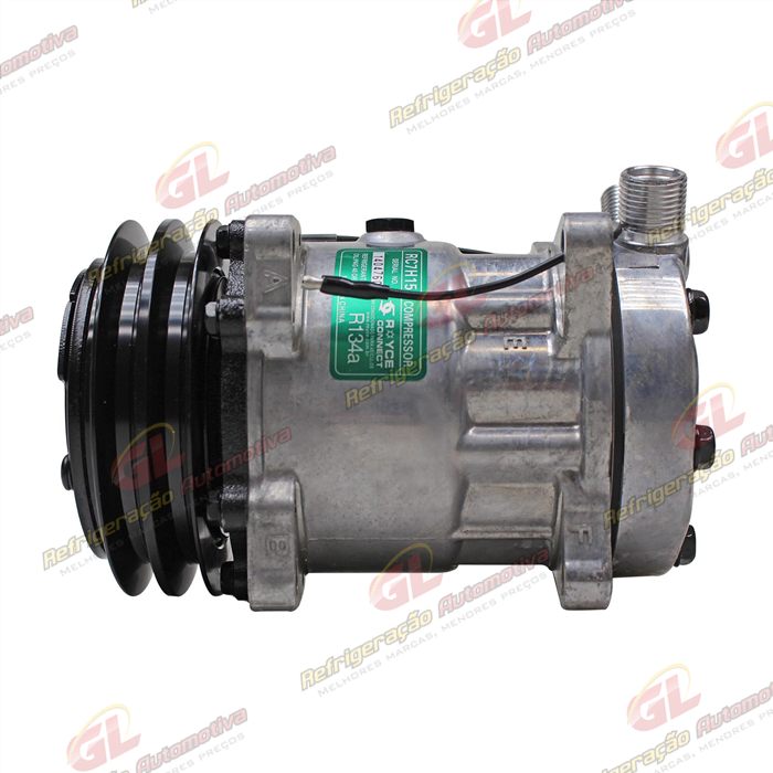 Compressor Modelo AA7H15AA 4627 Trator Uniport 2011> 8 Orelhas - 12 Volts Polia 2A 132mm R134a