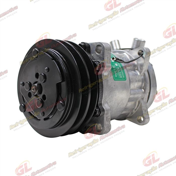Compressor Modelo AA7H15AA 4627 Trator Uniport 2011> 8 Orelhas - 12 Volts Polia 2A 132mm R134a — foto 2