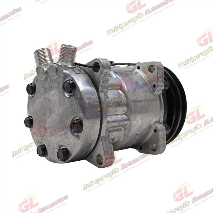 Compressor Modelo AA7H15AA 4627 Trator Uniport 2011> 8 Orelhas - 12 Volts Polia 2A 132mm R134a — foto 6