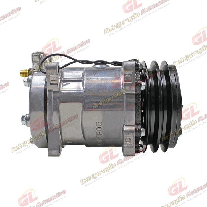 Compressor Modelo 5H14 8 Orelhas - 12 Volts Polia 2A 130mm Universal R134a — foto 5