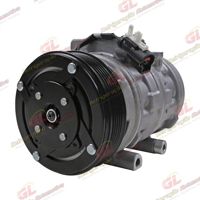 Compressor Ford F250 Motor MWM 10P15 R134a - 12 Volts Polia 6pk 125mm OEM: 2C35-19D629-AA — foto 2