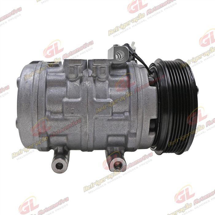 Compressor Ford F250 Motor MWM 10P15 R134a - 12 Volts Polia 6pk 125mm OEM: 2C35-19D629-AA — foto 5