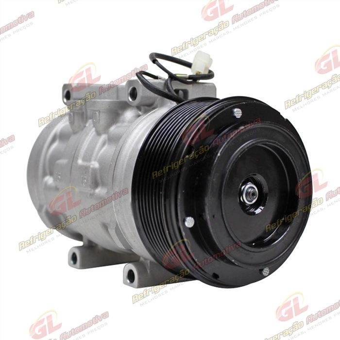 Compressor 10P15 Máquina Colheitadeira John Deere CB2500H - 12 Volts Polia 8pk 123mm OEM: DQ49620 — foto 4