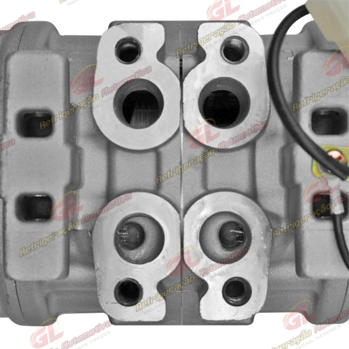 Compressor 10P15 Máquina Colheitadeira John Deere CB2500H - 12 Volts Polia 8pk 123mm OEM: DQ49620 — foto 8