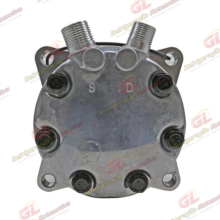 Compressor Modelo AA7H15AA Máquina New Holland 8 Orelhas - 12 Volts Polia 8pk 119mm R134a — foto 7