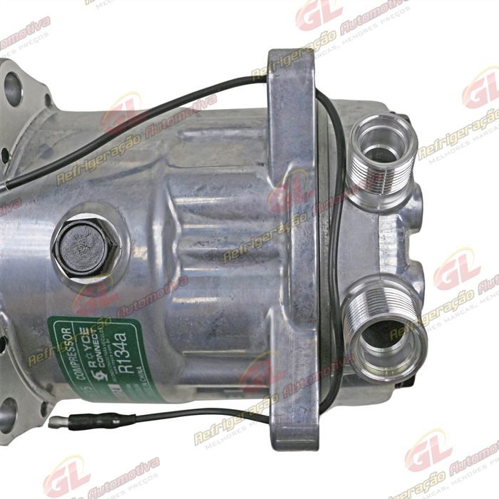 Compressor Modelo AA7H15AA Máquina New Holland 8 Orelhas - 12 Volts Polia 8pk 119mm R134a — foto 9
