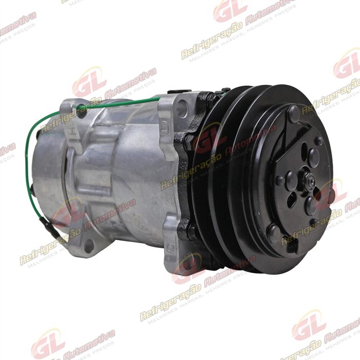 Compressor Modelo AA7H15AA 8 Orelhas Descarga / Sucção Traseira O'ring - 24 Volts Polia 2A 132 mm R134a — foto 3