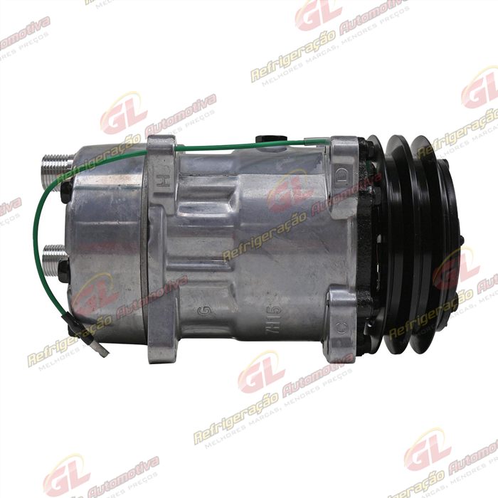 Compressor Modelo AA7H15AA 8 Orelhas Descarga / Sucção Traseira O'ring - 24 Volts Polia 2A 132 mm R134a — foto 4