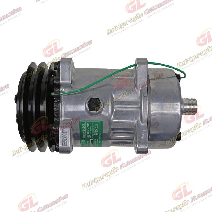 Compressor Modelo AA7H15AA 8 Orelhas Descarga / Sucção Traseira O'ring - 24 Volts Polia 2A 132 mm R134a — foto 6