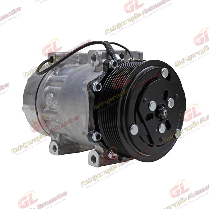 Compressor Modelo AA7H15AA Land Rover Defender Parafuso Passante Descarga / Sucção Traseira O'ring - 12 Volts Polia 8pk 119mm — foto 4