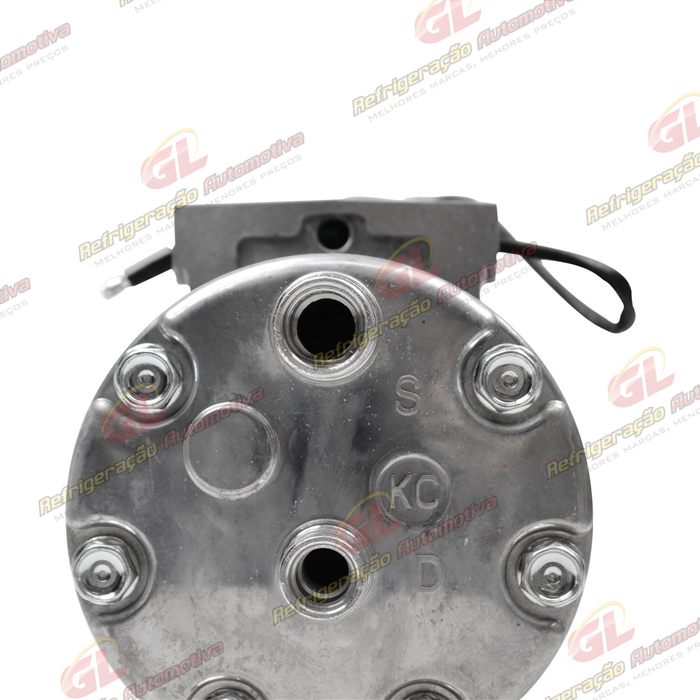 Compressor Modelo AA7H15AA Parafuso Passante Descarga/Sucção Traseira O'ring - 24 Volts Polia 8pk 119mm — foto 8