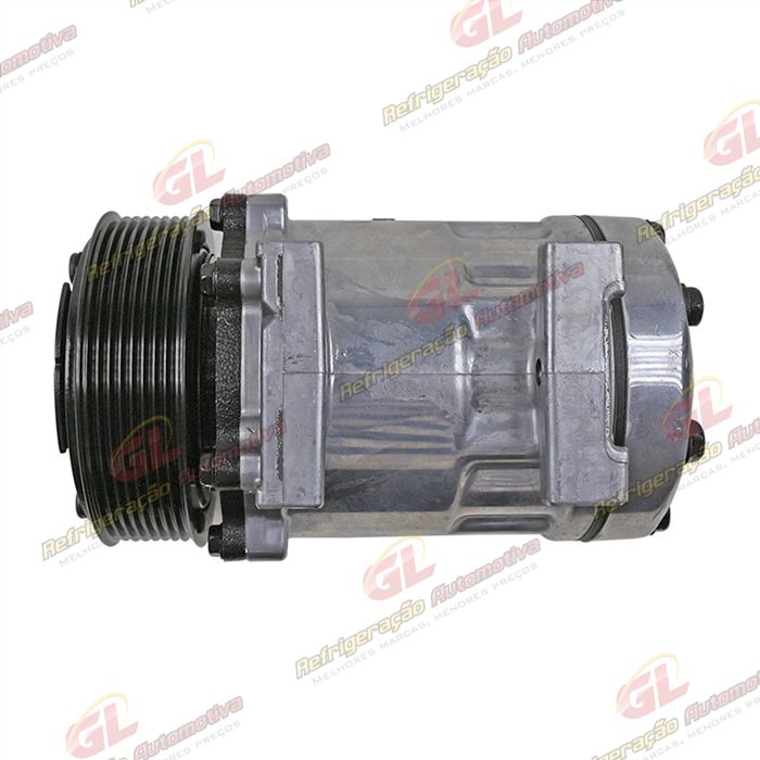 Compressor Modelo AA7H15AA Parafuso Passante Descarga/Sucção Traseira Engate - 24 Volts Polia 8pk 119mm — foto 8