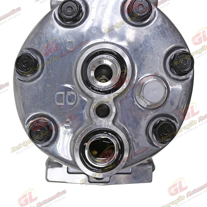 Compressor Modelo AA7H15AA Parafuso Passante Descarga/Sucção Traseira Engate - 24 Volts Polia 8pk 119mm — foto 9