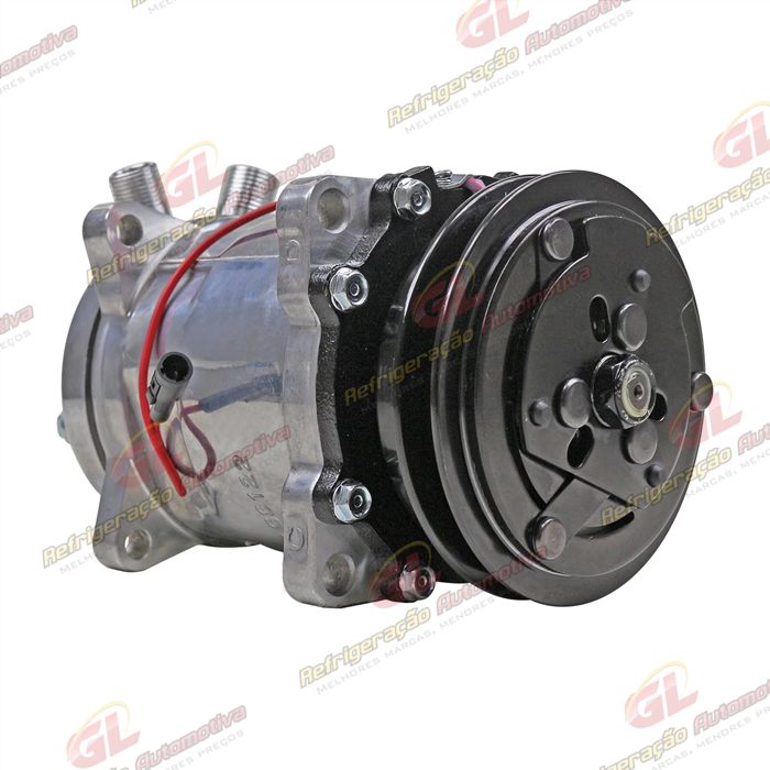 Compressor Modelo 5H14 Universal 8 Orelhas - 12 Volts Polia Canal 1A 124mm R134a — foto 4