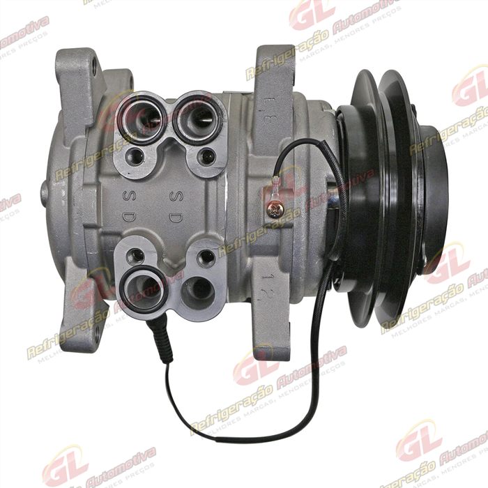 Compressor 10PA15 Modelo 6P148 Universal 8 Orelhas Trator Valtra - 12 Volts Polia Canal 1A 133mm OEM: 82292901 — foto 8