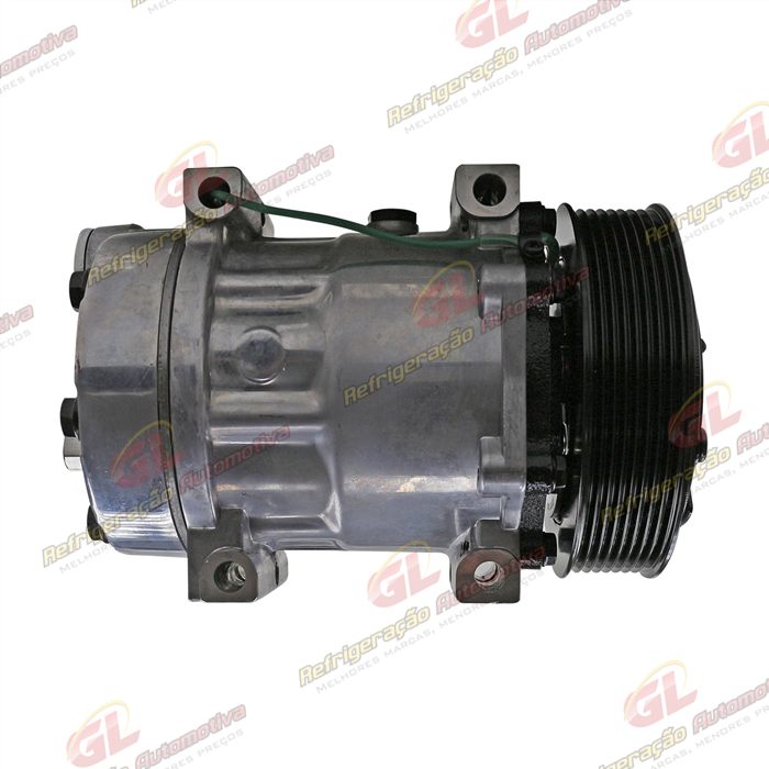 Compressor Modelo AA7H15AA Caminhão Volvo NH/FH/FM 1998 Até 2007/ Caminhão VM 2008 Até 2022/ Máquina Volvo - 24 Volts Polia 8pk 132mm — foto 5