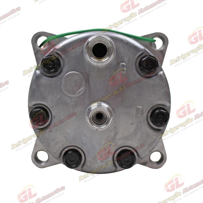 Compressor Modelo AA7H15AA 8 Orelhas Descarga/Sucção Traseira O´ring - 24 Volts Polia 8pk 119mm R134a — foto 7