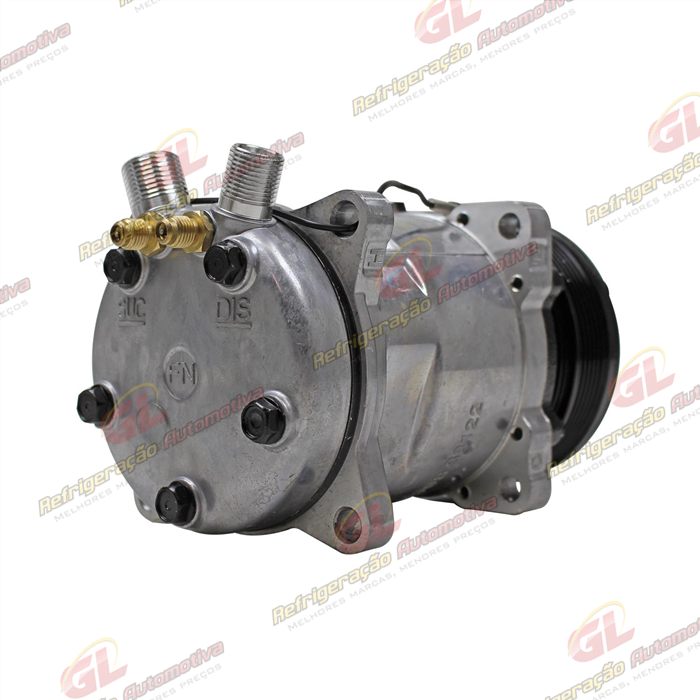 Compressor Modelo AA5H14AA 8 Orelhas - 12 Volts Polia 6pk 119mm Universal R134a — foto 6
