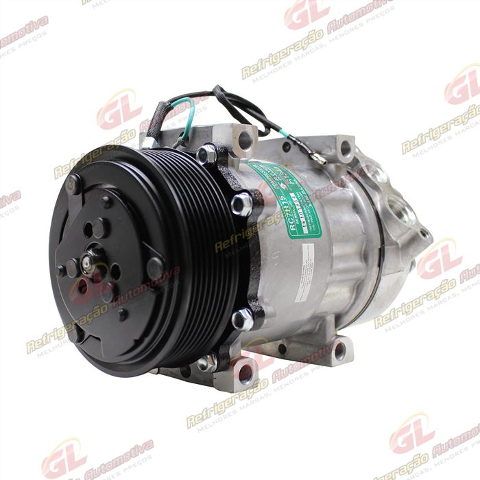 Compressor Modelo AA7H15AA 7980 Caminhão Scania >2007 - 24 Volts 8pk 119mm OEM: 1412263/ 1888034 — foto 2