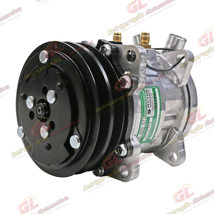 Compressor Modelo 5H09/SE505 8 Orelhas Máquina Caterpillar Mini Carregadeira 299D/ 242D3 - 12 Volts Polia 2A 125mm R134a OEM: 345-4547/ 509-3958 — foto 2