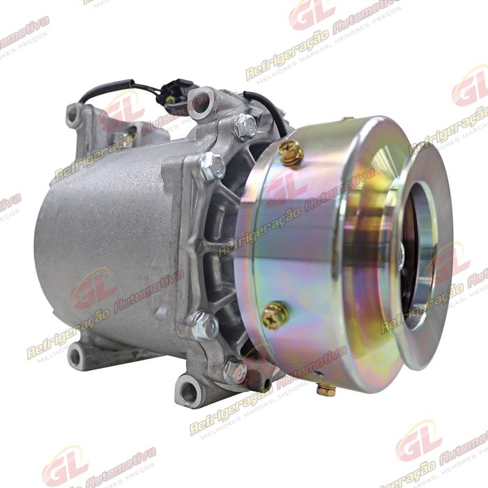 Compressor Mitsubishi Pajero Modelo Sport 4WD SE / MSC105C 1G 1997 Até 2004 3.0L / 3.5L - 12 Volts Polia Canal 1A 93mm — foto 3