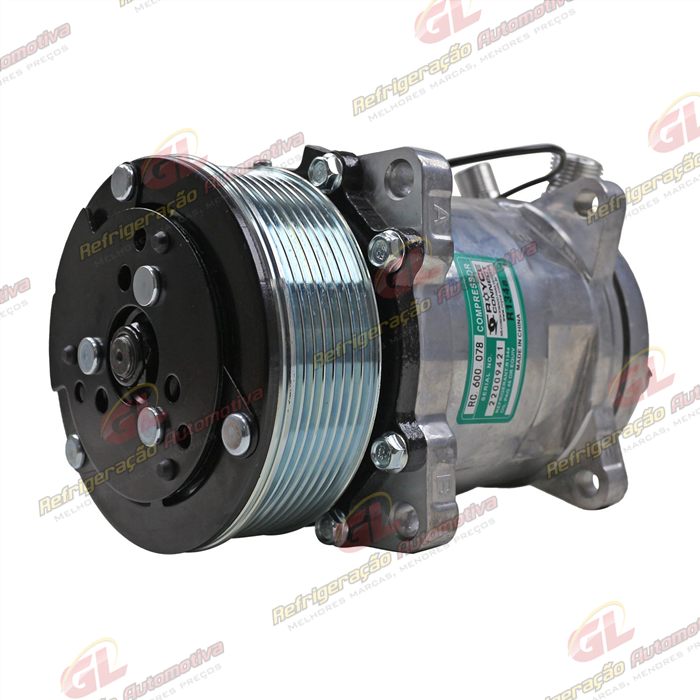 Compressor Modelo 5H14 8 Orelhas - 12 Volts Polia 8pk 123mm Universal R134a — foto 2