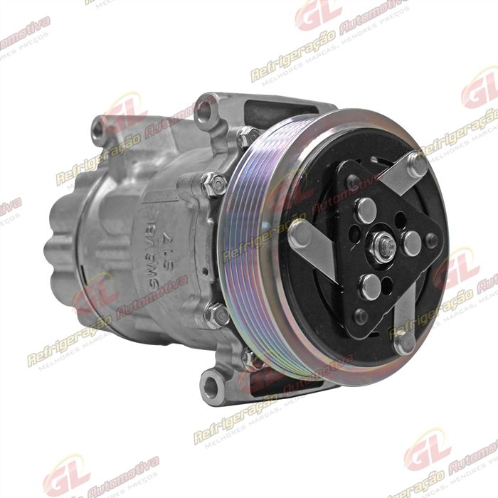 Compressor SD6C12 Citroën C4 Pallas / Peugeot 307 / 208 - 12 Volts Polia 6pk 120mm — foto 4