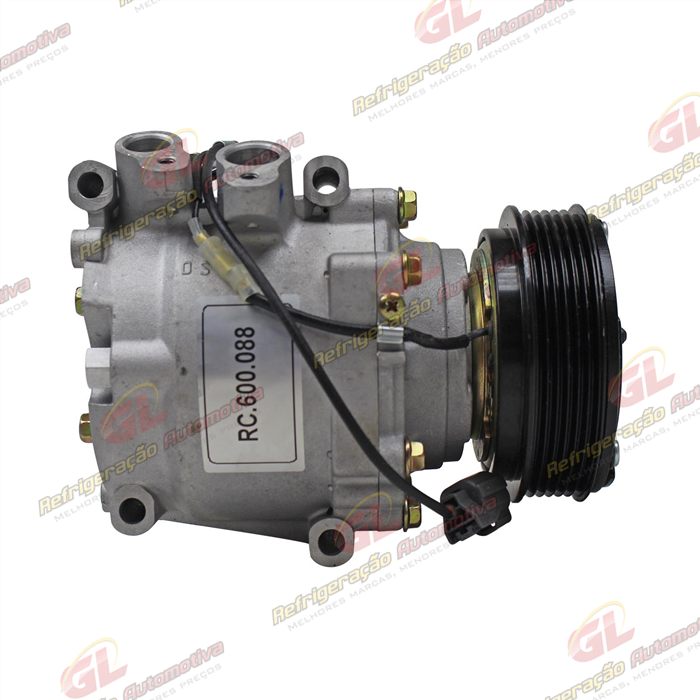 Compressor BBTRSA09BB Modelo 4984 Honda Civic 2001 Até 2006 - 12 Volts Polia 6pk 110mm — foto 5