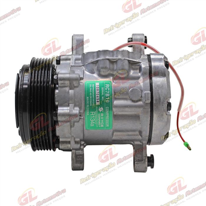 Compressor Modelo 7B10 - 12 Volts Polia 6pk 112mm R134a