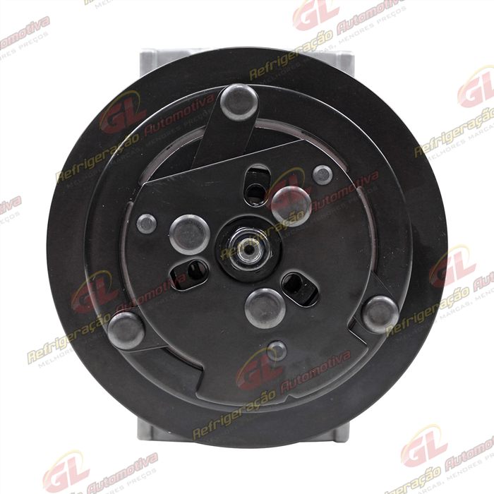 Compressor Modelo 7H15 Caminhão Kalmar Parafuso Passante Descarga e Sucção Traseira O´ring - 12 Volts Polia 2A 132mm — foto 3